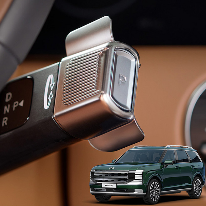 디올뉴 팰리세이드 LX3 호환 칼럼식 핸들 기어 노브 서포터 튜닝 몰딩, 칼럼타입 기어노브 서포터