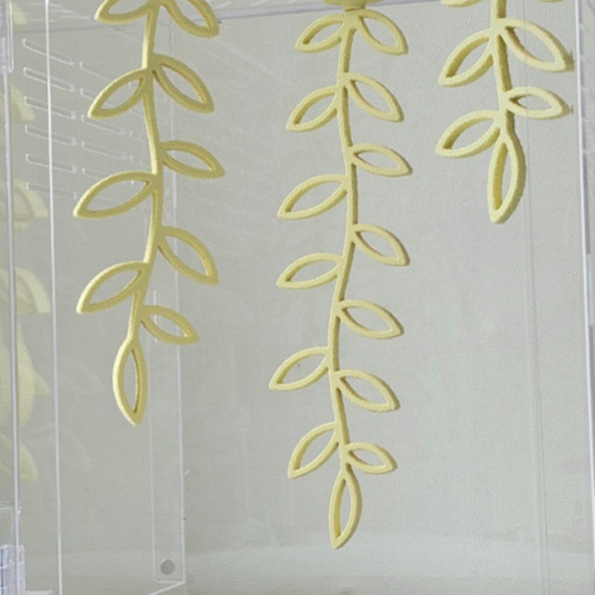 크레데이 크레스티드게코 백업 구조물 버들잎 소 자석형, 1개, 파스텔퍼플