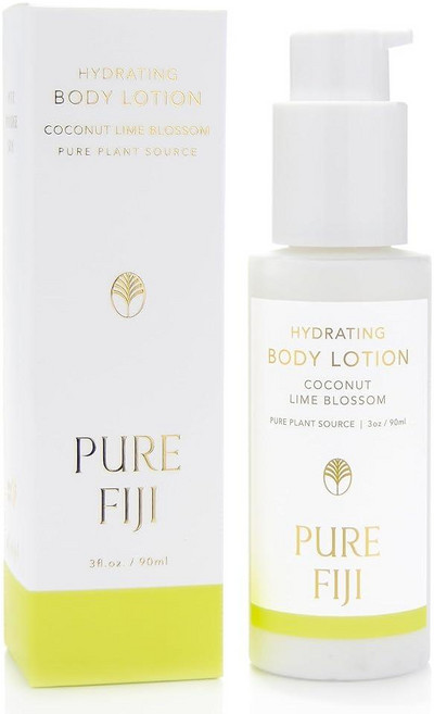 PURE FIJI 하이드레이팅 바디 로션 여행용 사이즈 코코넛 라임 블로썸 (3온스/90ml)