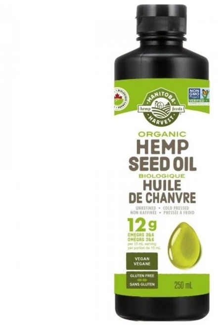 (마니토바하베스트) 비건 햄프씨드오일 250/500ml 신의축복 씨앗, 250ml, 1개 - 쿠팡