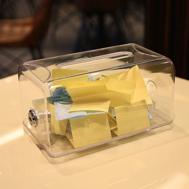 [플러스아크릴] 응모함 모금함 아크릴상자, 1개, 2.사각박스
