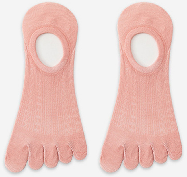 3켤레 세트 대나무 면 망사 여성발가락덧신 뱀부얀 여자 시원한양말