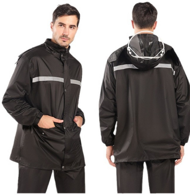 엔빙 방수 작업용 우의 상하의 세트 매쉬안감 오토바이 우비