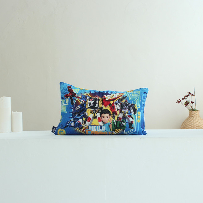 코알라컴퍼니 헬로카봇 시즌13 순면 아동베개 25x45cm 마이크로화이버 베개 솜포함