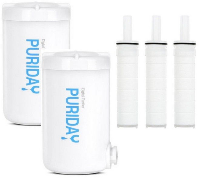 [퓨리데이] 26년제조 직수정수기 메인필터 2개+세디먼트 필터 3개입 바우젠 호환, 1개, 메인필터2개