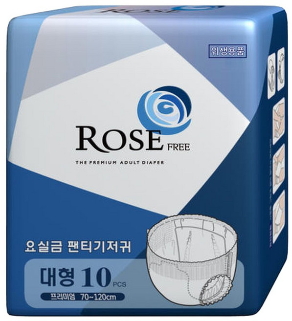로즈 요실금 언더웨어 대형 80매, 1개, 80매입