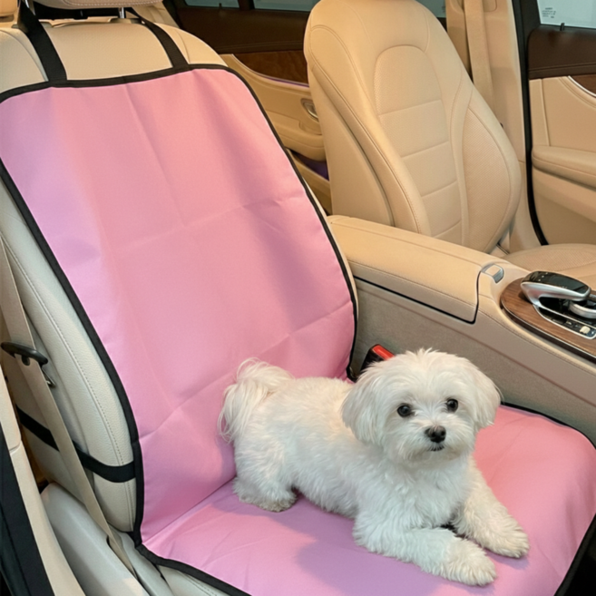 웨이백홈 접이식 방수 강아지 시트, 1개, 핑크