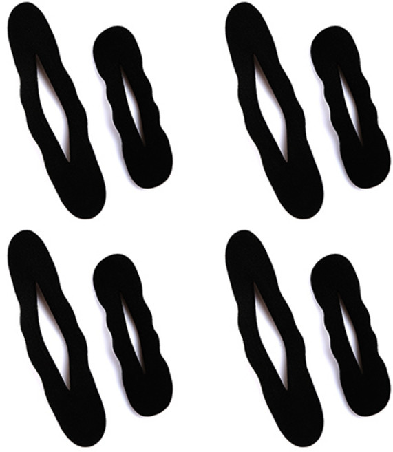 잇츠스토어 스펀지 당고머리 똥머리 올림머리 밴드 대+소, 4개, 혼합세트