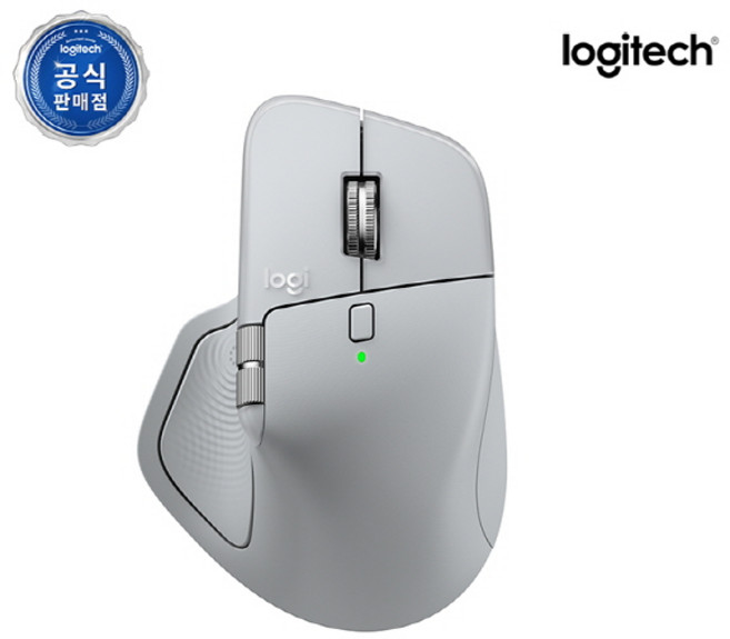 로지텍코리아 정품 MX MASTER 4 무선 블루투스 마우스, 페일그레이