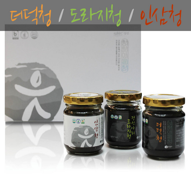 정선아리 더덕청/도라지청/인삼청 선물세트 - 창성(주), 1개, 1개입