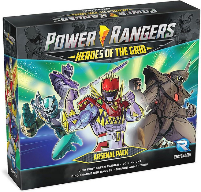 Renegade Game Studios 파워 레인저 공룡 차지 아스날 팩 확장판: 4개의 새로운 캐릭터 보드 게임 전략 카드 히어로즈 오브 더 그리드 214548, Renegade Game Studios 파워 레인저 공