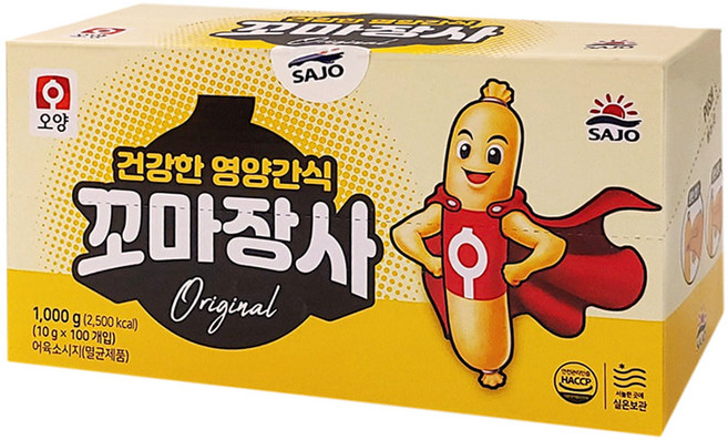 사조오양 꼬마장사 소시지, 10g, 100개