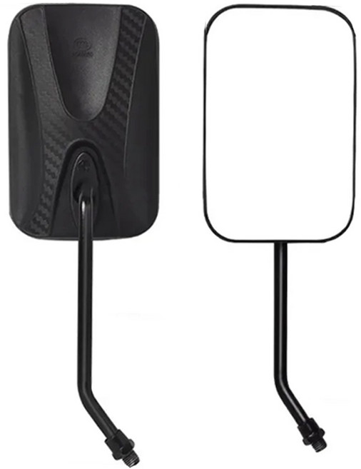 데일리쇼핑 오토바이 백미러 사이드미러 10mm 거울 바이크 스쿠터, 1세트, 카본