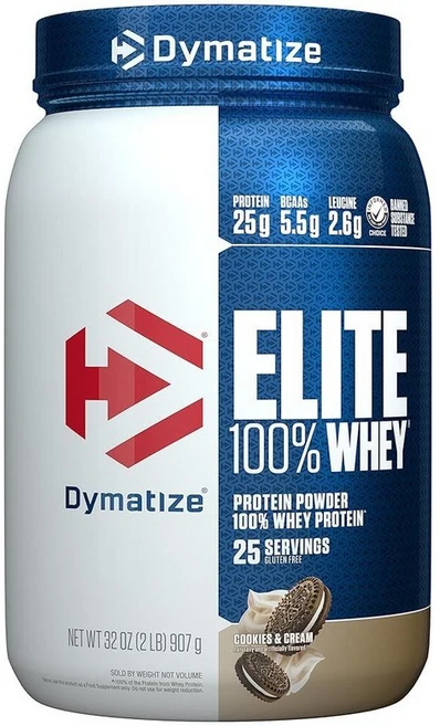 DYMAT 매트IZE DyMAT 매트ize 엘리트 100% 유청 단백질 분말 프로틴 파우더 운동 보충제 25g BCAA 5.5g 및 L-류신 2.7g 리치 초콜렛 2파, 1개, 907g - 쿠팡