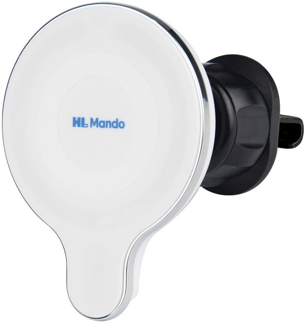 만도 맥세이프 차량용 고속 무선 충전 거치대 MD-M22 아이폰 호환, 화이트