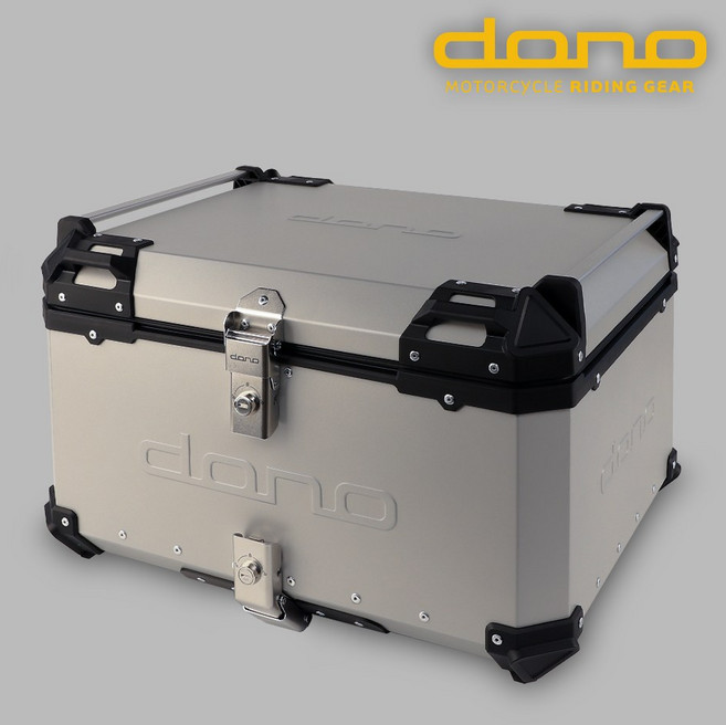 도노 2025 알루미늄 오토바이 탑박스 슈퍼커브 화이트 외 45 55 65 85 100L, 실버