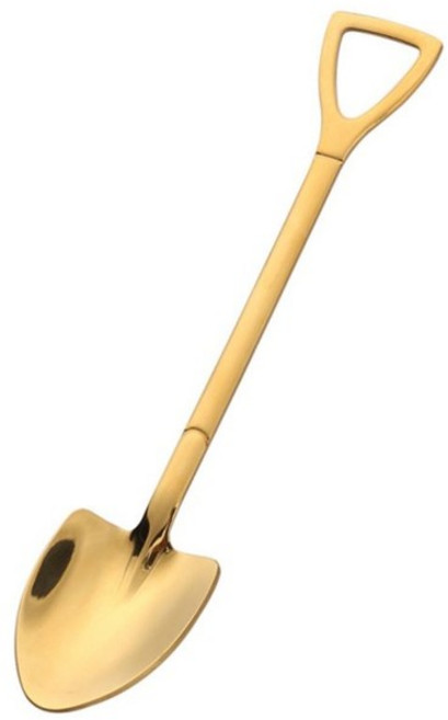 수박수저 티타늄 수박삽 멜론 스쿱 스푼 숟가락 빙수 과일, 티타늄 골드 팁 주걱, 1개