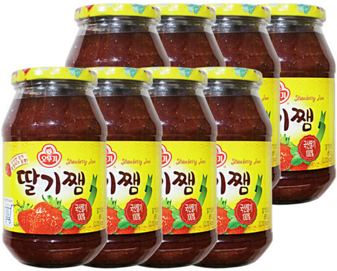 오뚜기 딸기쨈 딸기잼 토스트 식빵, 850g, 8개