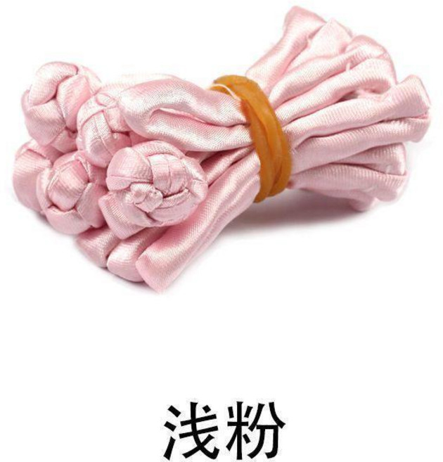 傳統服飾盤扣 釦子, 淺粉
