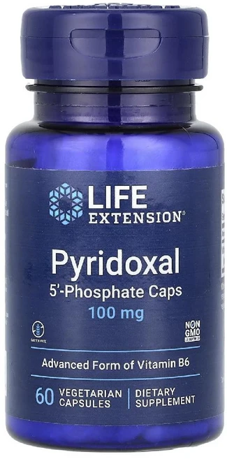 라이프 익스텐션 피리독살 5 -포스테이트 캡슐 100mg 베지 60정, 1개, 120g - 쿠팡