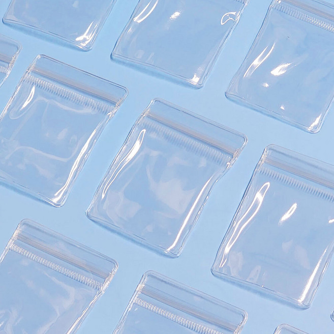 PVC 미니 투명 지퍼백 소형 소분팩 비닐팩 두꺼운 5x7cm, 1개