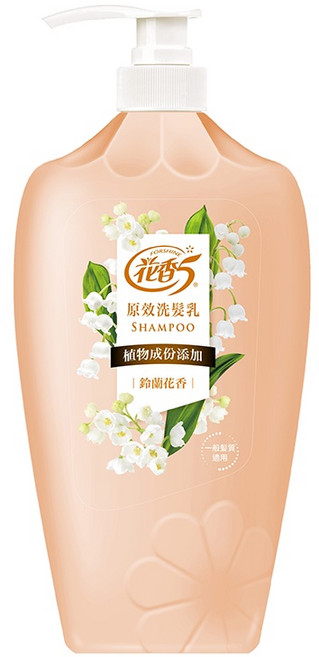 花香5 原效洗髮乳 鈴蘭花香 無添加矽靈 1100g, 1件, 1.1kg