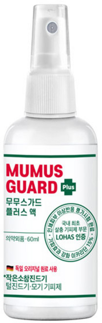 모기 기피제 작은소참진드기 퇴치제 무무스가드플러스 60ml 이카리딘 15프로, 1개