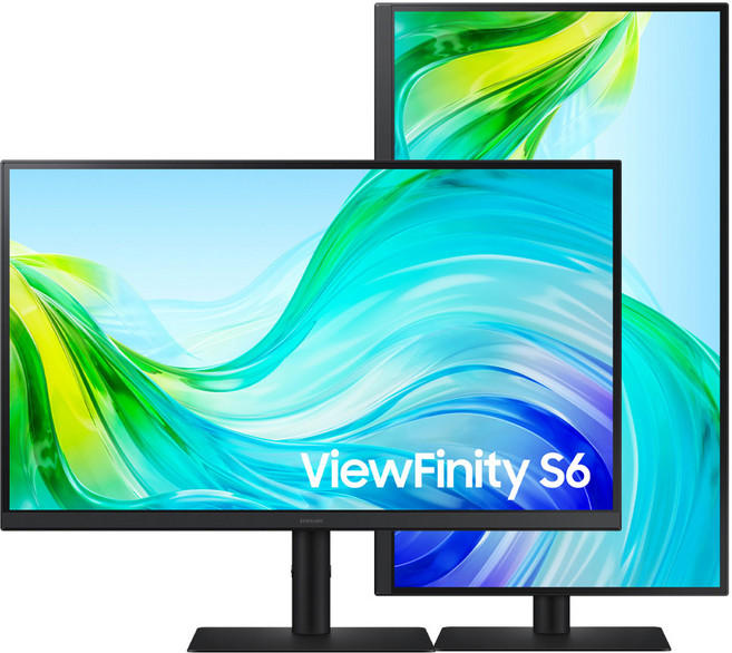 삼성전자 68.4cm (27인치) S27F610 뷰피니티 S6 QHD IPS 컴퓨터 모니터 LS27F610EAKXKR 피벗지원