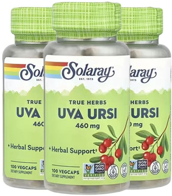 솔라레이 우바 우르시 460mg 100개의 채식캡슐 x 3, 3개, 100정 - 쿠팡