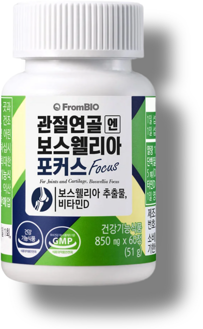 관절연골엔 보스웰리아 포커스 850mg x 60정, 1개