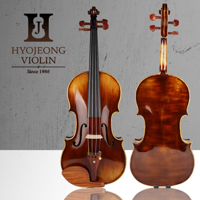 HYOJEONG 효정바이올린 HV-400 고급케이스 도미넌트현 기본장착, 3/4사이즈 (12~13세), 1개
