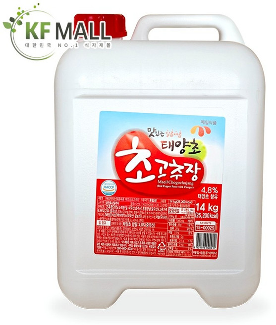 매일식품(주) [대용량태양초 초고추장 14kg, 1개