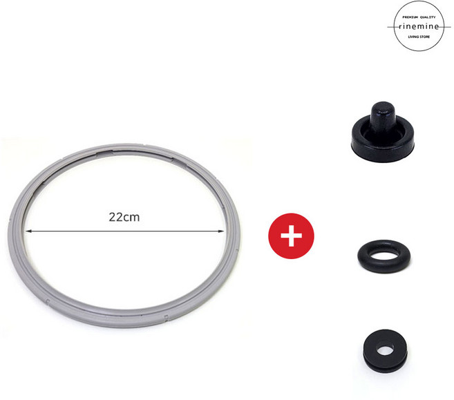 휘슬러 호환 프리미엄 솔라임 압력밥솥 김샘 부품 쉬운교체관리 패킹 실링 4종세트, 1개, 22cm