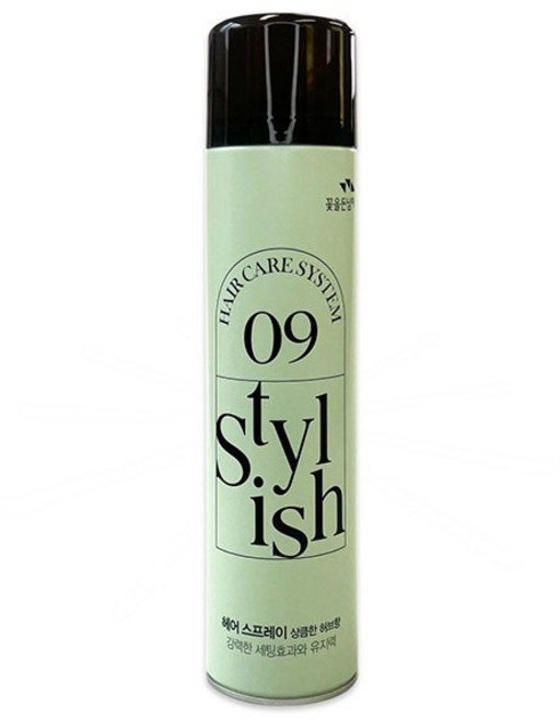 꽃남 스타일리쉬 09 헤어스프레이 허브향 300ml -TJ 스프레이 볼륨 잔머리 앞머리고정, 1ml, 1개