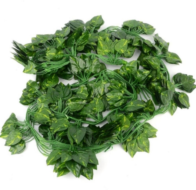 네추럴 인조넝쿨 2M 12줄, 그린, 12개