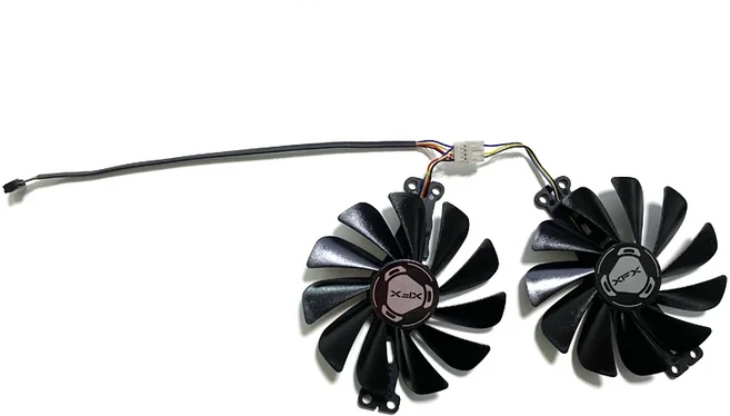 쿨링 팬 95 4핀 F0U2S9C RX6600 XT G XFX 라데온 게이밍 비디오 카드, 01 F0U2S9C