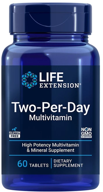 Life Extension 투퍼데이 Two Per Day 멀티 종합 비타민 60 타블렛, 60정, 1개 - 쿠팡