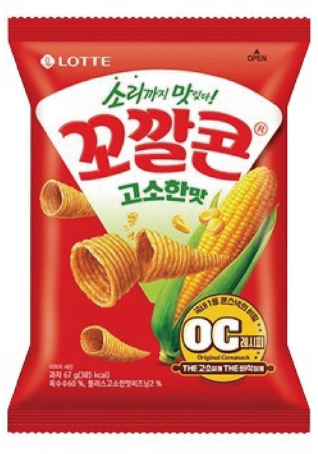 꼬깔콘 고소한맛, 67g, 6개