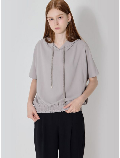 보니스팍스 가오리핏 후드 스트링 저지 티셔츠 택가격 139000원