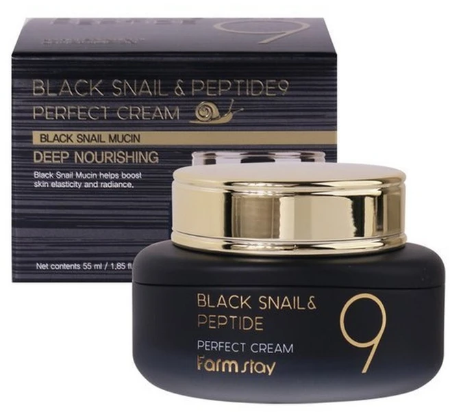 팜스테이 블랙 스네일 앤 펩타이드9 퍼펙트 크림, 55ml, 1개 - 쿠팡