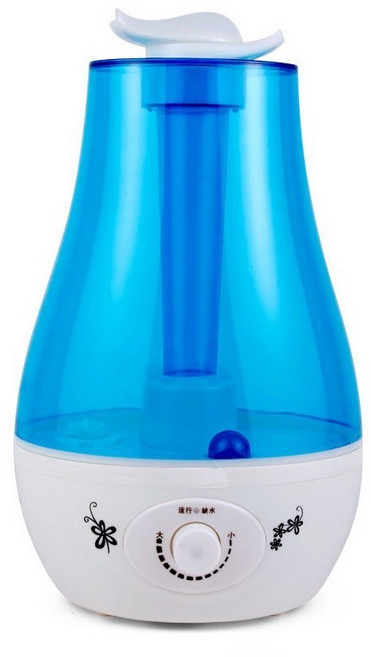 ZHONGSHAN YES DESIGN 3L大容量超聲波噴霧機, 藍色-帶燈款