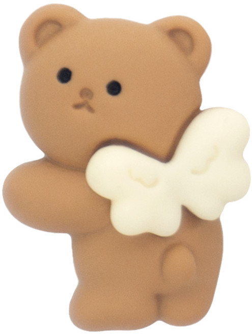 신발 실내화 장식 액세서리 윌비 클립온 꾸미기 파츠 (O그룹), 1개, 날개 천사 곰