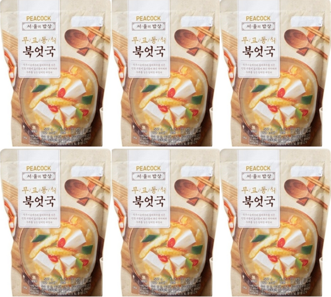 피코크 무교동식 북엇국 500g 6개