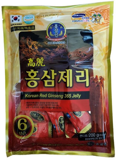 금산 고려 홍삼 젤리 200g, 3개