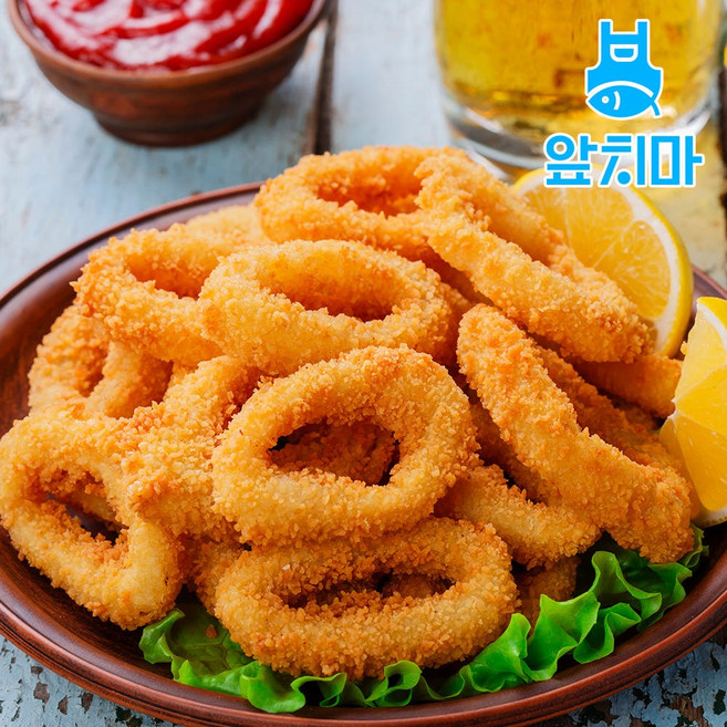 냉동 오징어링 오징어튀김 짬뽕 손질 업소용, 1개, 오징어링 탈피(껍질X) 4kg(400gx10팩)