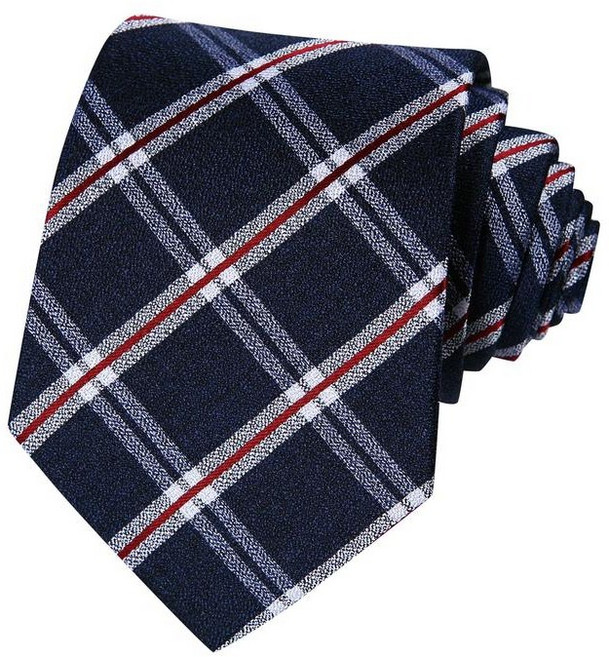 티엔지티 TG1N5E133NVXXX0 실크 체크 넥타이