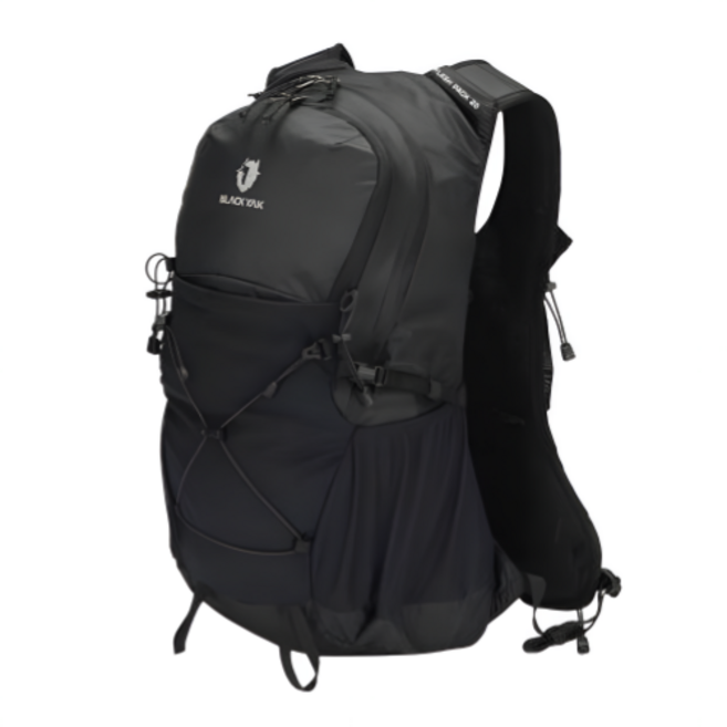 블랙야크 공용 경량 등산 트레일 러닝 배낭 플래시팩20 베스트 조끼형 어깨끈 아웃도어 트래킹 20리터 가방, 블랙 (BK)