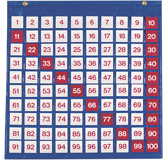 [EDX] 100수배열포켓차트세트, 100수배열포켓차트세트 (24010), 1개