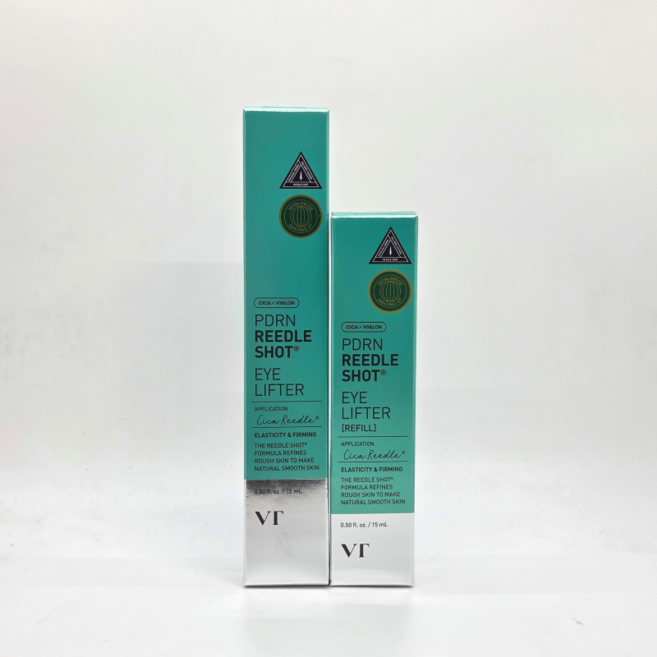 VT PDRN 리들샷 아이리프터 본품 리필 아이케어 1개 30ml + 세안퍼프증정