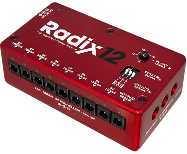 Muztek RADIX 12 기타이펙터 파워서플라이 12구, 1개